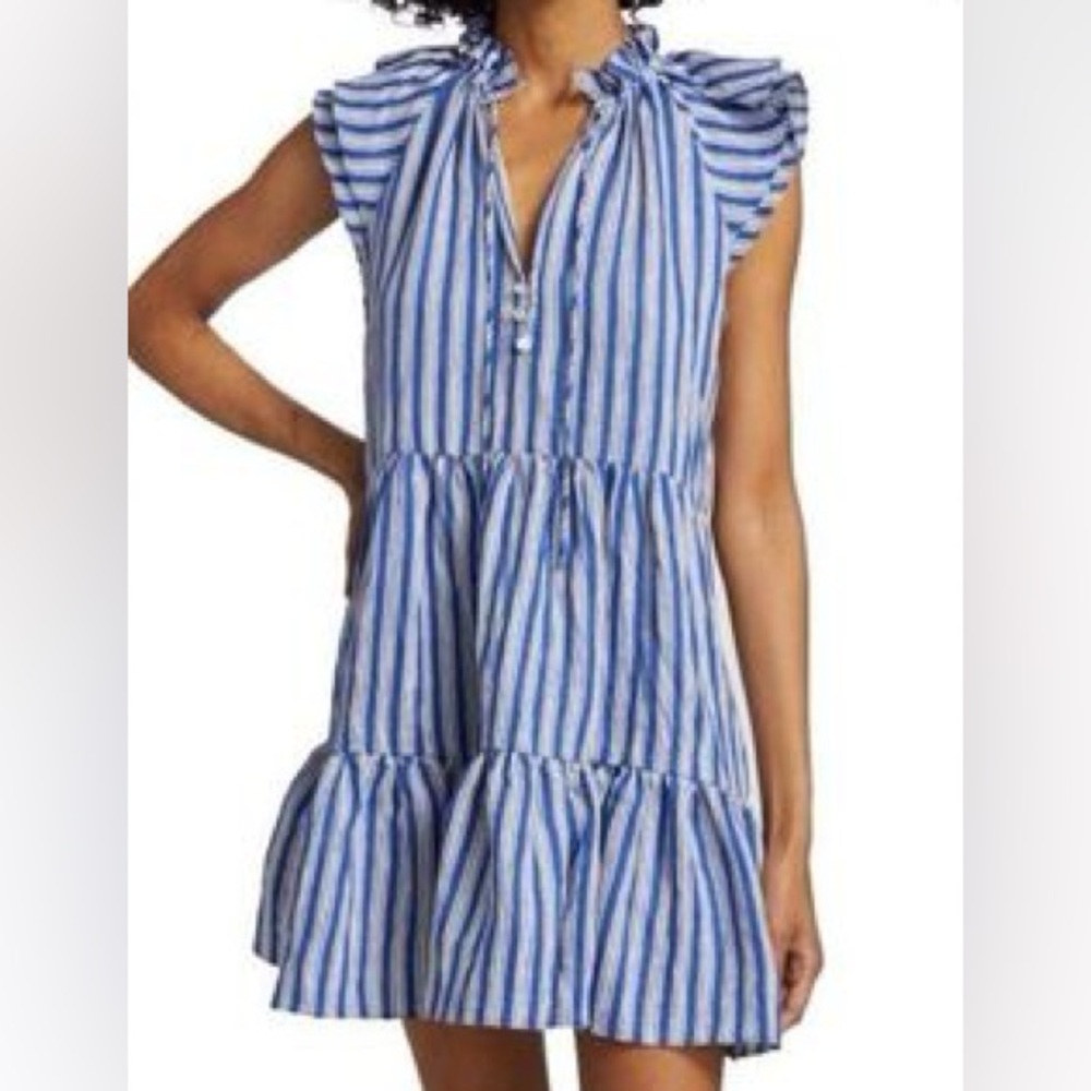 Veronica Beard Zee Linen Blend Dress